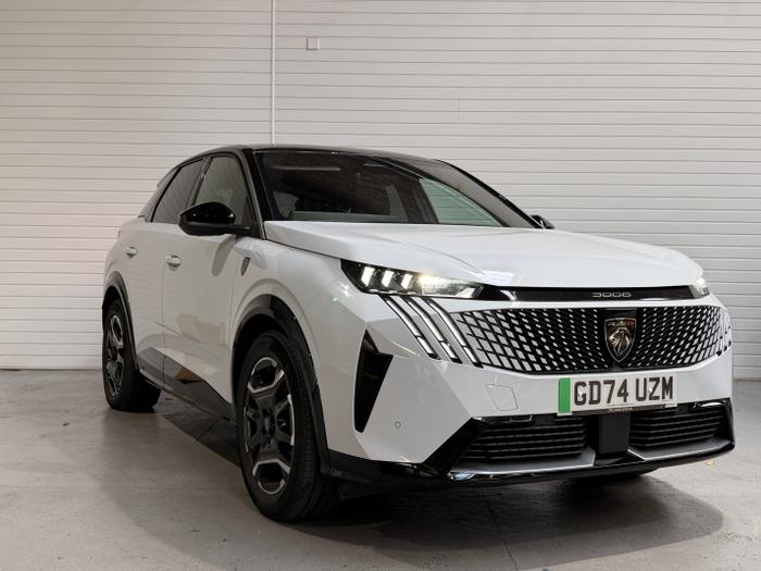 Used 2025 Peugeot E-3008 73kWh GT SUV 5dr Electric Auto (210 ps) White at Windsors of Wallasey