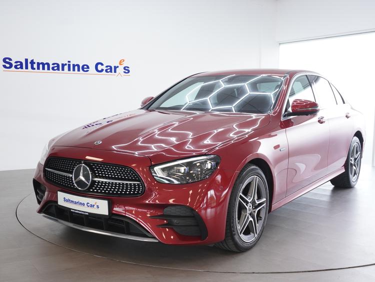 Used 2021 Mercedes-Benz E Class 2.0 E300e 13.5kWh AMG Line (Premium) Saloon 4dr Petrol Plug-in Hybrid G-Tronic+ Euro 6 (s/s) (320 ps) Red at #sitename#