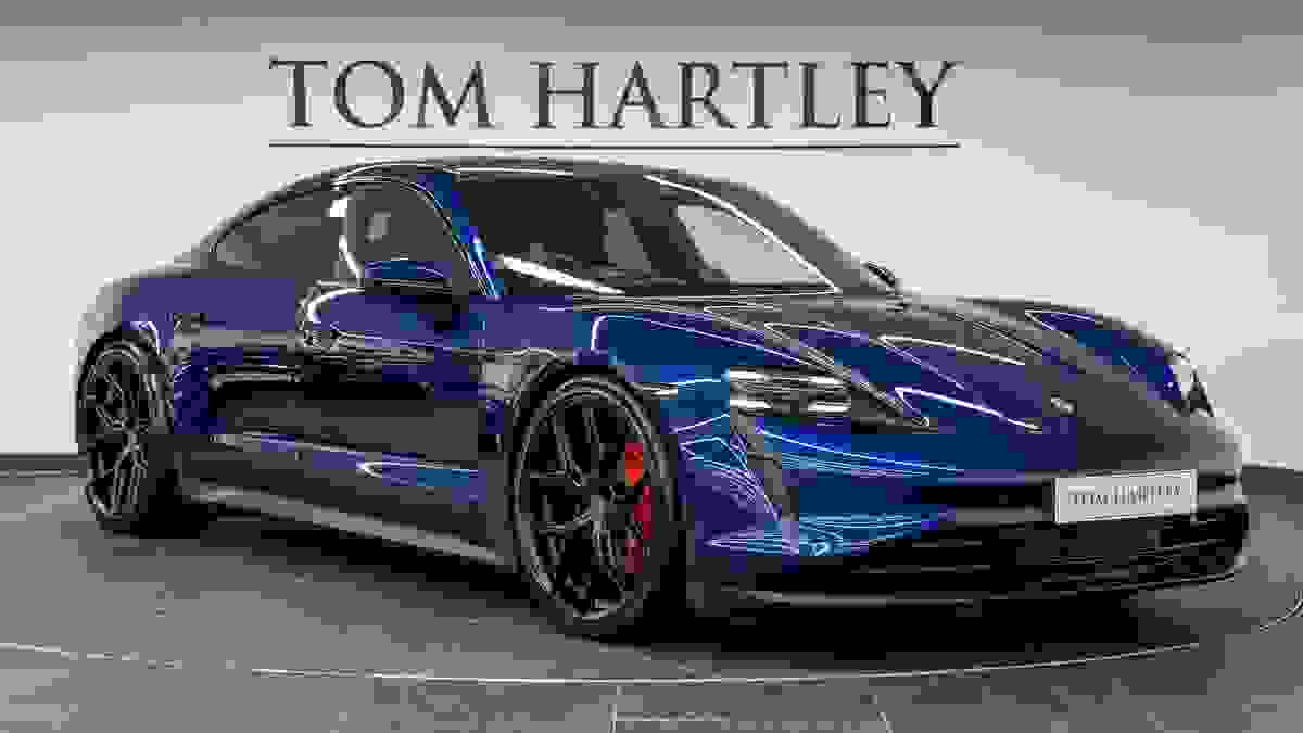 Used 2020 Porsche Taycan 4S (93KWH) Gentian Blue at Tom Hartley