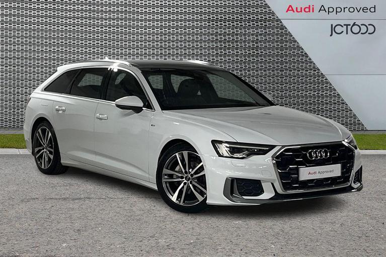Used 2023 Audi A6 Avant 2.0 TFSI 40 S line Estate 5dr Petrol S Tronic Euro 6 (s/s) (204 ps) White at JCT600