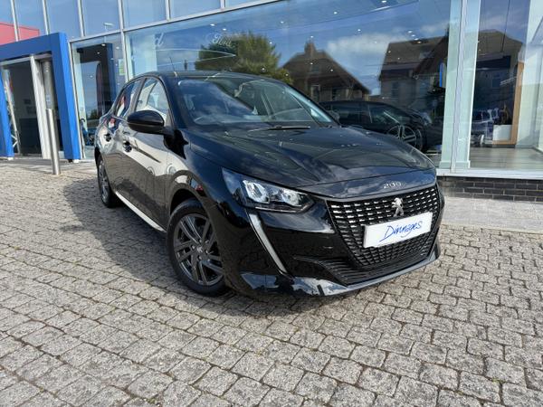 Used 2022 Peugeot 208 1.2 PureTech Active Premium Hatchback 5dr Petrol Manual Euro 6 (s/s) (75 ps) Black at Dinnages