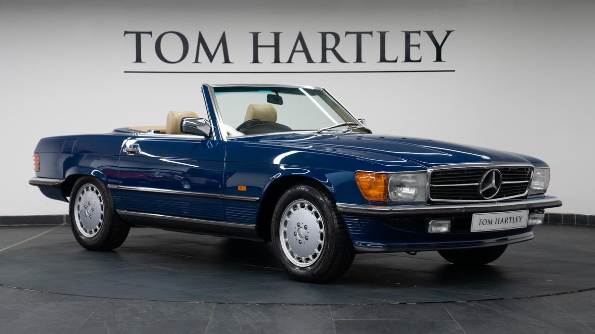 Used 1989 Mercedes-Benz 300 SL 12,000 Miles! Surf Blue at Tom Hartley