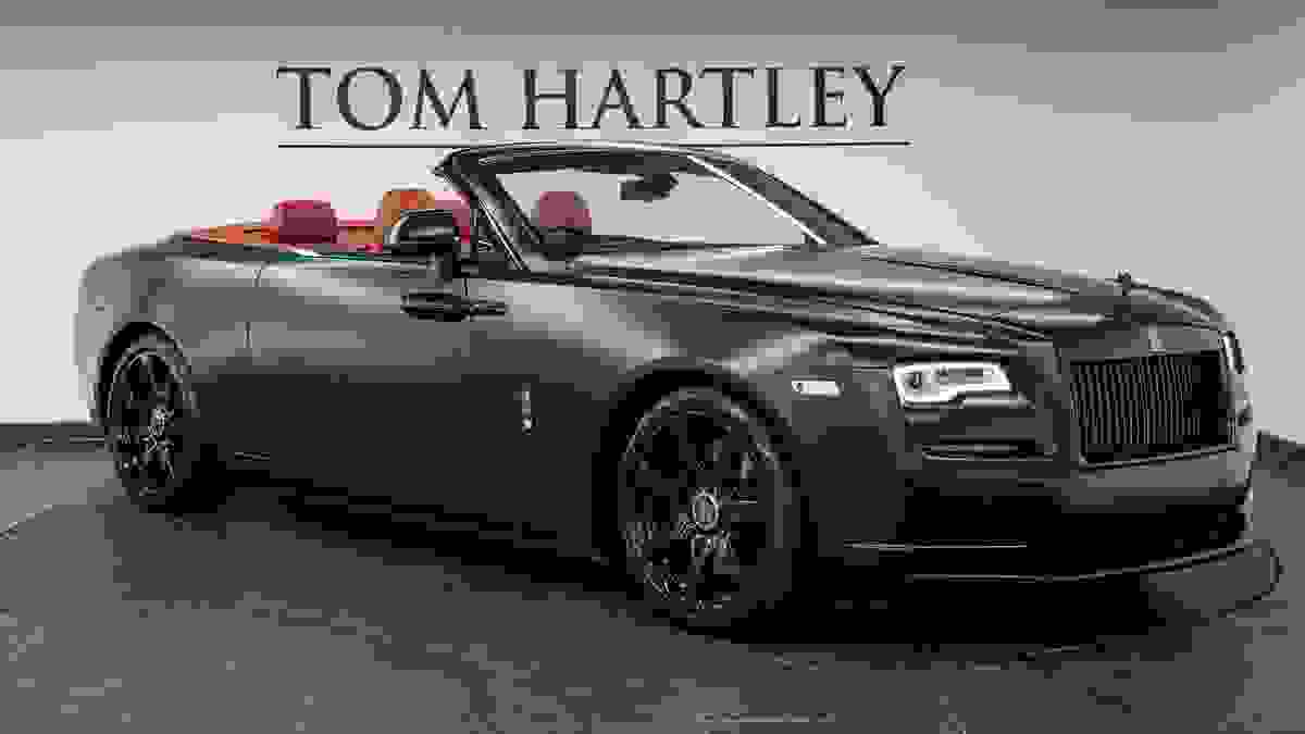 Used 2017 Rolls-Royce Dawn V12 Silver (Satin Black Vinyl Wrap with Red Coachline) at Tom Hartley