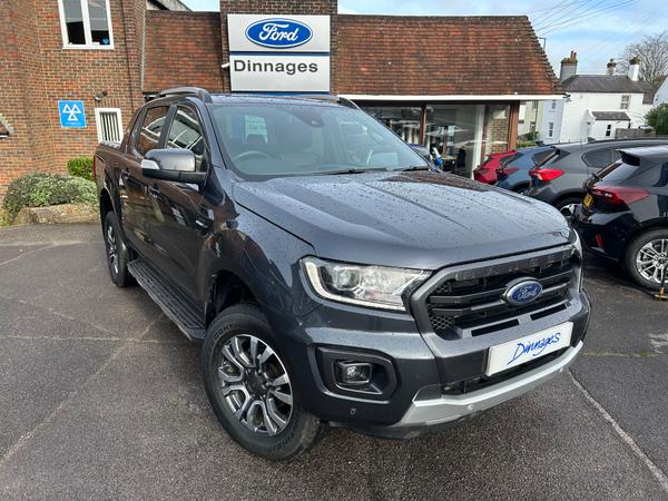 Used 2021 Ford Ranger 2.0 EcoBlue Wildtrak Pickup Double Cab 4dr Diesel Auto 4WD Euro 6 (s/s) (213 ps) Sea Grey at Dinnages