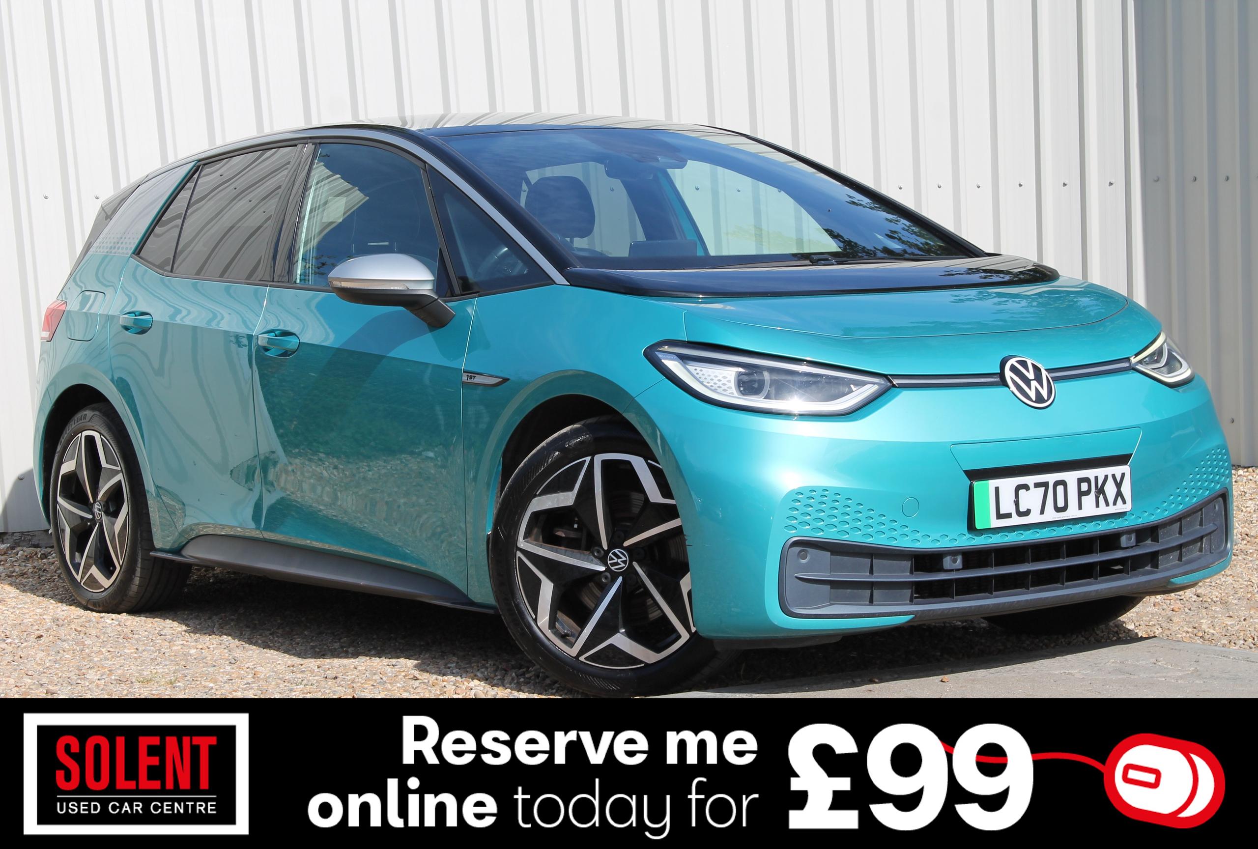 VOLKSWAGEN ID.3 PRO PERFORMANCE 58KWH 1ST EDITION SAT NAV PRICE 11,500 MONTHLY 168.98 FUEL...