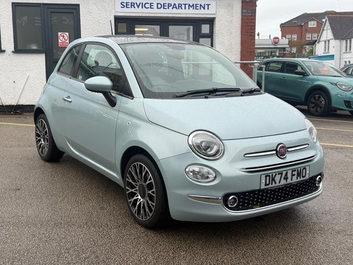 Used 2024 Fiat 500 1.0 MHEV Top Hatchback 3dr Petrol Manual Euro 6 (s/s) (70 bhp) Green at Gravells