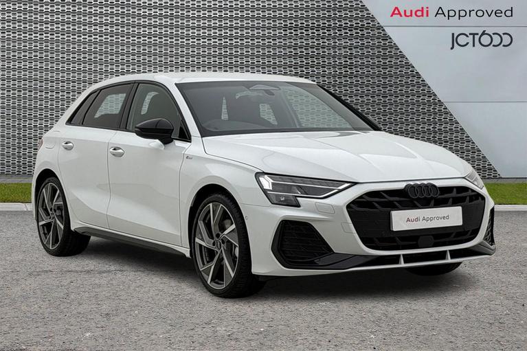 Used 2026 AUDI A3 1.5 TFSI Black Edition Sportback 5dr Petrol S Tronic Euro 6 (s/s) (150 ps) White at JCT600