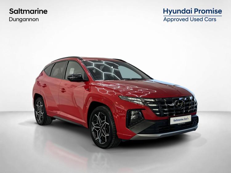 Used 2022 Hyundai TUCSON 1.6 h T-GDi N Line SUV 5dr Petrol Hybrid Auto Euro 6 (s/s) (230 ps) Engine Red at #sitename#