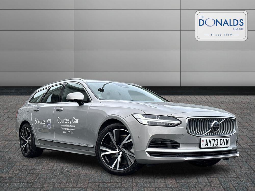 Used 2023 Volvo V90 Recharge Plus, T6 AWD plug-in hybrid, Electric/Petrol, Bright at Donalds Group