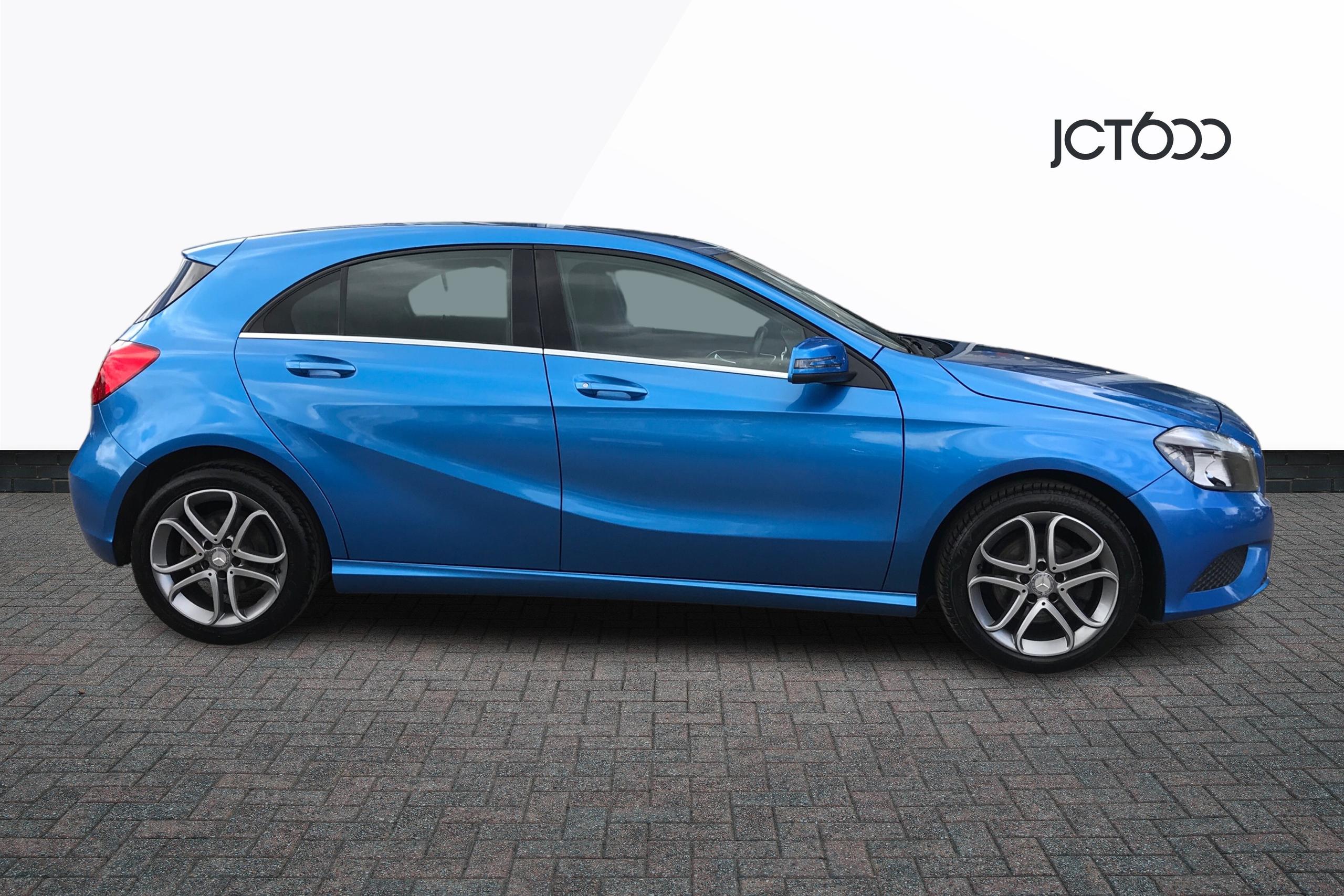 blue mercedes a class