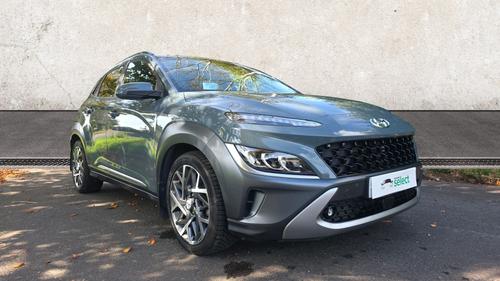 Used 2022 Hyundai KONA 1.6 h-GDi Ultimate SUV 5dr Petrol Hybrid DCT Euro 6 (s/s) (141 ps) Green at Richmond Motor Group