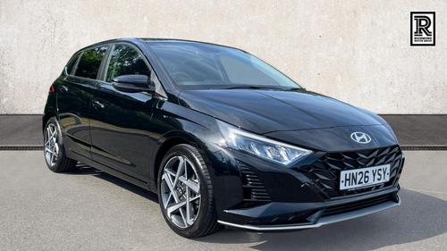 Used 2026 Hyundai i20 1.0 T-GDi Tech Line Hatchback 5dr Petrol DCT Euro 6 (s/s) (90 ps) Black at Richmond Motor Group