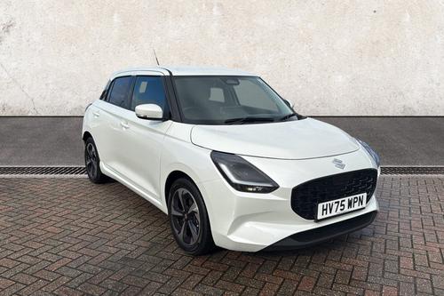 Used 2025 Suzuki Swift 1.2 MHEV Ultra Hatchback 5dr Petrol Hybrid CVT Euro 6 (s/s) (82 ps) White at Richmond Motor Group