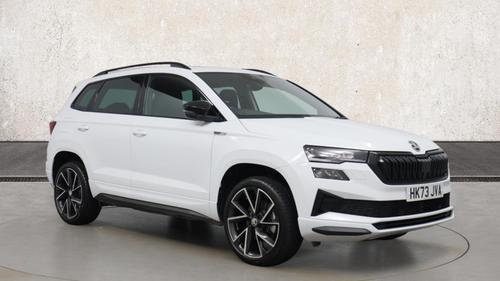 Used 2023 Skoda KAROQ 1.5 TSI ACT SportLine SUV 5dr Petrol DSG Euro 6 (s/s) (150 ps) at Richmond Motor Group