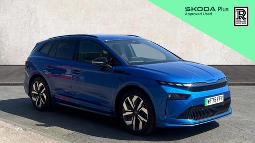 Used 2025 Skoda ENYAQ 82kWh 85 SportLine SUV 5dr Electric Auto (286 ps) Blue at Richmond Motor Group