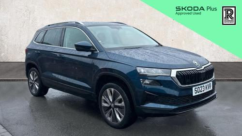 Used 2023 Skoda KAROQ 1.5 TSI ACT SE L SUV 5dr Petrol DSG Euro 6 (s/s) (150 ps) Blue at Richmond Motor Group