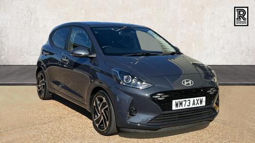 Used 2023 Hyundai i10 1.0 Premium Hatchback 5dr Petrol Manual Euro 6 (s/s) (67 ps) Grey at Richmond Motor Group