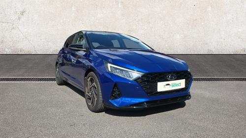 Used 2022 Hyundai i20 1.0 T-GDi MHEV Ultimate Hatchback 5dr Petrol Hybrid Manual Euro 6 (s/s) (100 ps) Blue at Richmond Motor Group
