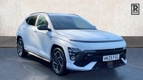 Used 2025 Hyundai KONA 1.6 T-GDi N Line SUV 5dr Petrol DCT Euro 6 (s/s) (138 ps) White at Richmond Motor Group