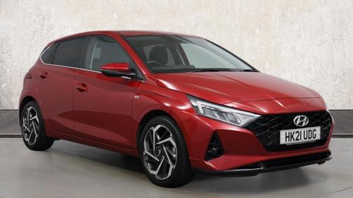 Used 2021 Hyundai i20 1.0 T-GDi MHEV Premium Hatchback 5dr Petrol Hybrid Manual Euro 6 (s/s) (100 ps) Red at Richmond Motor Group