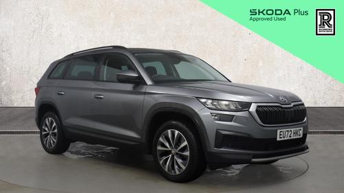 Used 2022 Skoda KODIAQ 1.5 TSI ACT SE Drive SUV 5dr Petrol DSG Euro 6 (s/s) (7 Seat) (150 ps) Grey at Richmond Motor Group