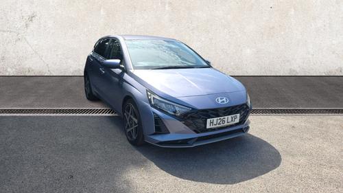 Used 2026 Hyundai i20 1.0 T-GDi Tech Line Hatchback 5dr Petrol DCT Euro 6 (s/s) (90 ps) Blue at Richmond Motor Group