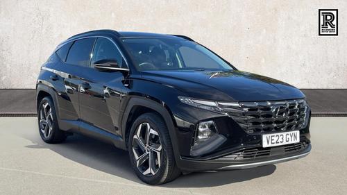 Used 2023 Hyundai TUCSON 1.6 T-GDi MHEV Ultimate SUV 5dr Petrol Hybrid DCT 4WD Euro 6 (s/s) (180 ps) Black at Richmond Motor Group