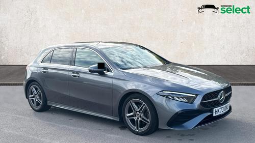 Used 2023 Mercedes-Benz A Class 1.3 A200h MHEV AMG Line (Executive) Hatchback 5dr Petrol Hybrid 7G-DCT Euro 6 (s/s) (177 ps) Grey at Richmond Motor Group
