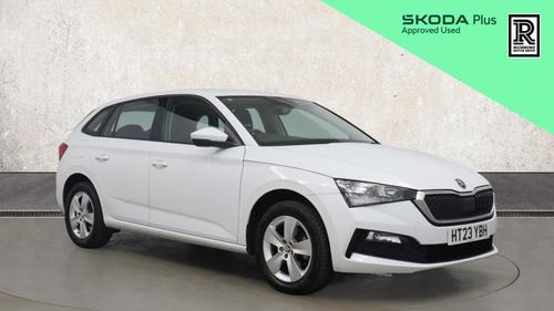Used 2023 Skoda SCALA 1.0 TSI SE Hatchback 5dr Petrol DSG Euro 6 (s/s) (110 ps) White at Richmond Motor Group