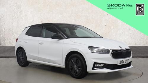 Used 2024 Skoda FABIA 1.0 TSI Design Edition Hatchback 5dr Petrol DSG Euro 6 (s/s) (116 ps) White at Richmond Motor Group