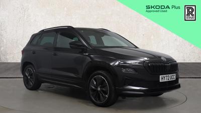 Used 2022 Skoda KAROQ 2.0 TSI SportLine SUV 5dr Petrol DSG 4WD Euro 6 (s/s) (190 ps) at Richmond Motor Group