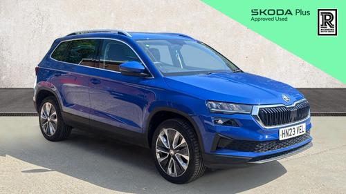 Used 2023 Skoda KAROQ 1.5 TSI ACT SE L SUV 5dr Petrol Manual Euro 6 (s/s) (150 ps) Blue at Richmond Motor Group