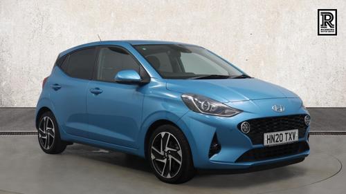 Used 2020 Hyundai i10 1.0 Premium Hatchback 5dr Petrol Manual Euro 6 (s/s) (67 ps) Blue at Richmond Motor Group