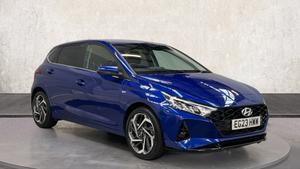 Used 2023 Hyundai i20 1.0 T-GDi MHEV Premium Hatchback 5dr Petrol Hybrid Manual Euro 6 (s/s) (100 ps) Blue at Richmond Motor Group