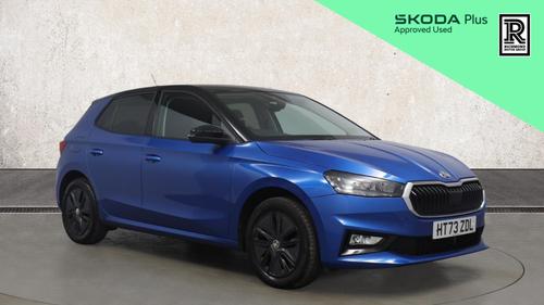 Used 2024 Skoda FABIA 1.0 TSI Colour Edition Hatchback 5dr Petrol DSG Euro 6 (s/s) (110 ps) Blue at Richmond Motor Group