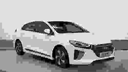Used 2019 Hyundai IONIQ 1.6 h-GDi GPF Premium Hatchback 5dr Petrol Hybrid DCT Euro 6 (s/s) (141 ps) White at Richmond Motor Group