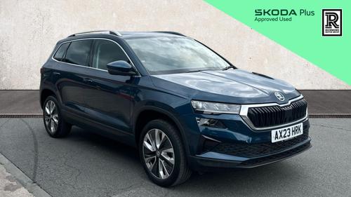 Used 2023 Skoda KAROQ 1.5 TSI ACT SE L SUV 5dr Petrol DSG Euro 6 (s/s) (150 ps) Blue at Richmond Motor Group