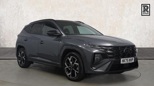 Used 2025 Hyundai TUCSON 1.6T N Line S SUV 5dr Petrol Hybrid Auto Euro 6 (s/s) (239 ps) Grey at Richmond Motor Group