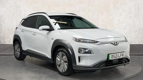 Used 2021 Hyundai KONA 64kWh Premium SE SUV 5dr Electric Auto (7kW Charger) (204 ps) White at Richmond Motor Group