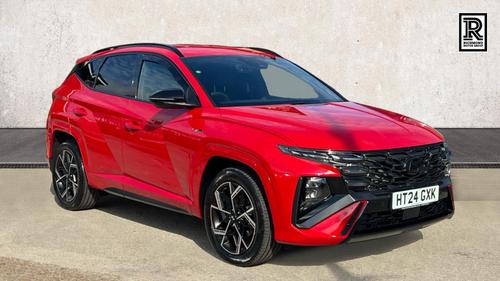 Used 2024 Hyundai TUCSON 1.6 T-GDi N Line SUV 5dr Petrol Hybrid Auto Euro 6 (s/s) (215 ps) Red at Richmond Motor Group