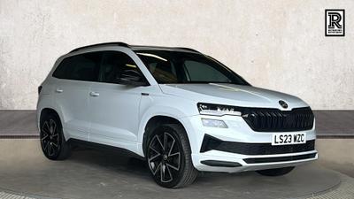 Used 2023 Skoda Karoq 2.0 TSI SportLine SUV 5dr Petrol DSG 4WD Euro 6 (s/s) (190 ps) at Richmond Motor Group