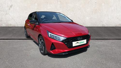Used 2021 Hyundai i20 1.0 T-GDi MHEV Ultimate Hatchback 5dr Petrol Hybrid Manual Euro 6 (s/s) (100 ps) Red at Richmond Motor Group