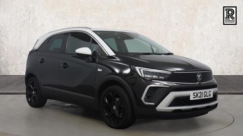 Used 2021 Vauxhall CROSSLAND 1.2 Turbo SRi Nav SUV 5dr Petrol Manual Euro 6 (s/s) (110 ps) Black at Richmond Motor Group