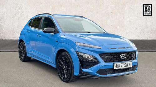 Used 2021 Hyundai KONA 1.0 T-GDi MHEV N Line SUV 5dr Petrol Hybrid Manual Euro 6 (s/s) (120 ps) Blue at Richmond Motor Group