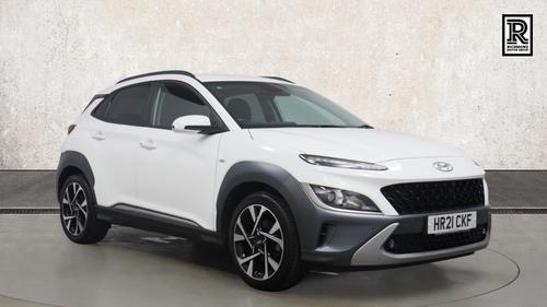 Used 2021 Hyundai KONA 1.0 T-GDi MHEV Premium SUV 5dr Petrol Hybrid Manual Euro 6 (s/s) (120 ps) White at Richmond Motor Group
