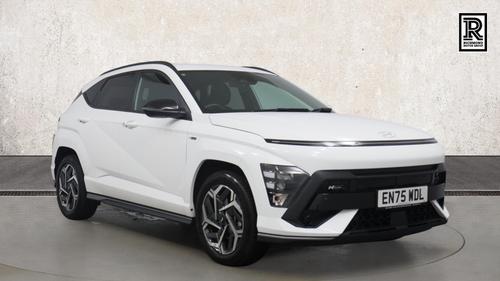 Used 2026 Hyundai KONA 1.6 h-GDi N Line SUV 5dr Petrol Hybrid DCT Euro 6 (s/s) (138 ps) White at Richmond Motor Group