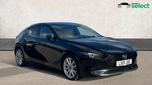 Used 2019 Mazda Mazda3 2.0 SKYACTIV-G MHEV Sport Lux Hatchback 5dr Petrol Manual Euro 6 (s/s) (122 ps) Black at Richmond Motor Group