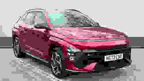 Used 2023 Hyundai KONA 1.6 h-GDi N Line SUV 5dr Petrol Hybrid DCT Euro 6 (s/s) (141 ps) Red at Richmond Motor Group