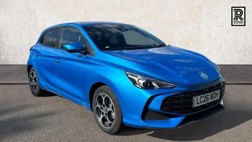 Used 2026 MG MG3 1.5 Hybrid+ Trophy Hatchback 5dr Petrol Hybrid Auto Euro 6 (s/s) (194 ps) Blue at Richmond Motor Group