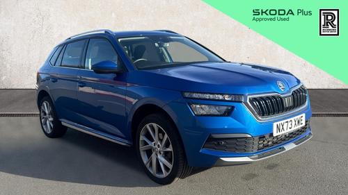 Used 2023 Skoda KAMIQ 1.0 TSI SE L Executive SUV 5dr Petrol Manual Euro 6 (s/s) (110 ps) Blue at Richmond Motor Group